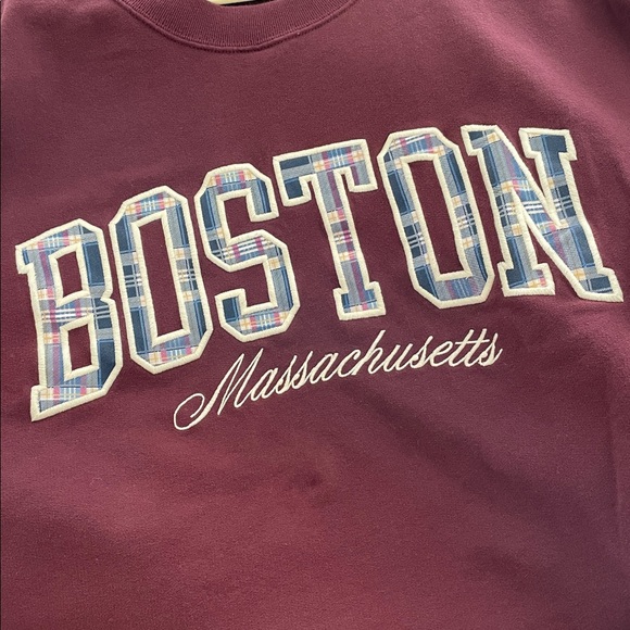 A&F Boston Plaid Sunday Crewneck Sweatshirt - Picture 11 of 12